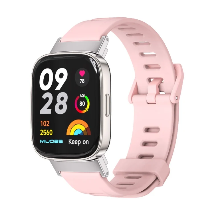 Mijobs Flat Hole Breathable TPU Watch Band