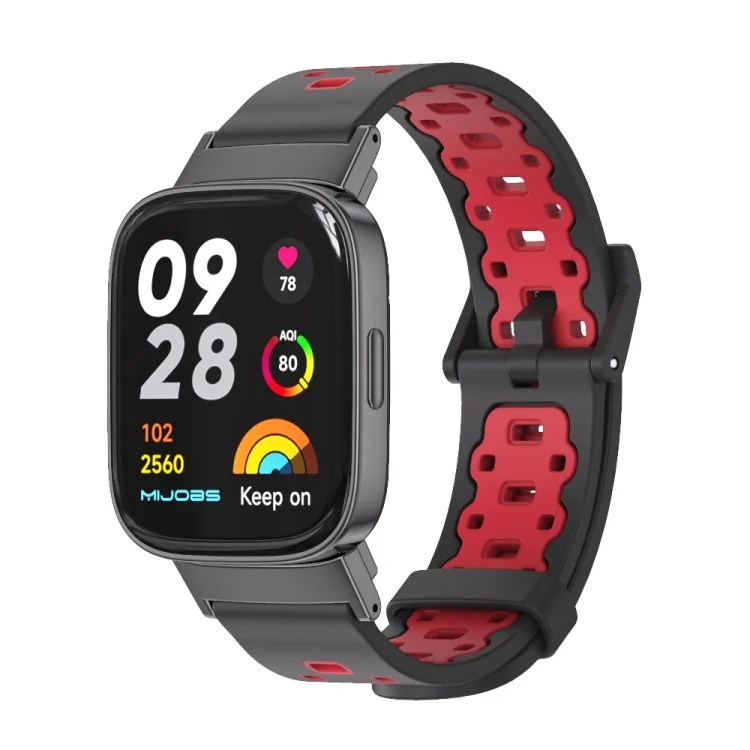 Mijobs Square Hole Breathable TPU Watch Band