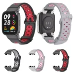 Mijobs Square Hole Breathable TPU Watch Band - Image 2