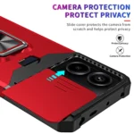 Camera Shield Card Slot PC+TPU Phone Case, For Redmi Note 13 Pro 5G, For Redmi Note 12 4G - Image 4