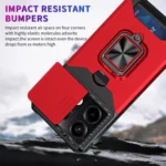 Camera Shield Card Slot PC+TPU Phone Case, For Redmi Note 13 Pro 5G, For Redmi Note 12 4G - Image 6