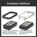 Mijobs Metal Shell Breathable Nylon Loop Watch Band - Image 4