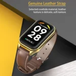 Mijobs Metal Shell Genuine Leather Watch Band - Image 5