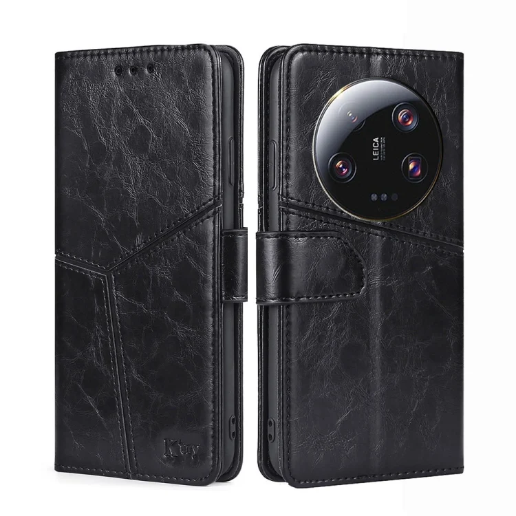 Geometric Stitching Leather Phone Case, For Xiaomi 13 Ultra 5G, For Xiaomi Redmi Note 12 Turbo