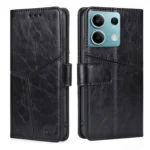Geometric Stitching Leather Phone Case, For Xiaomi Redmi Note 13 4G, For Xiaomi Redmi Note 13R Pro 5G, For Xiaomi Redmi Note 12S 4G