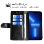 Geometric Stitching Leather Phone Case, For Xiaomi Redmi Note 13 4G, For Xiaomi Redmi Note 13R Pro 5G, For Xiaomi Redmi Note 12S 4G - Image 6