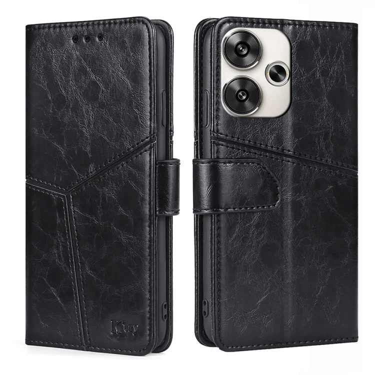 Geometric Stitching Leather Phone Case, For Xiaomi Redmi Turbo 3 5G, For Xiaomi Civi 4 Pro, For Xiaomi Redmi A3 4G
