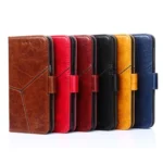 Geometric Stitching Leather Phone Case, For Xiaomi Redmi Note 13 4G, For Xiaomi Redmi Note 13R Pro 5G, For Xiaomi Redmi Note 12S 4G - Image 5