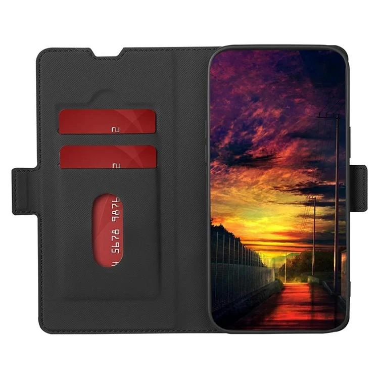 EDA004638120A_2.webp Twill Texture Side Button Leather Phone Case, For OPPO A5 Pro 5G Global, For OPPO A3 5G India, For OPPO Reno12 F 5G, For OPPO A3 Pro 5G India, For OPPO Reno12 Pro 5G Global, For OPPO Reno12 5G Global - Image 3