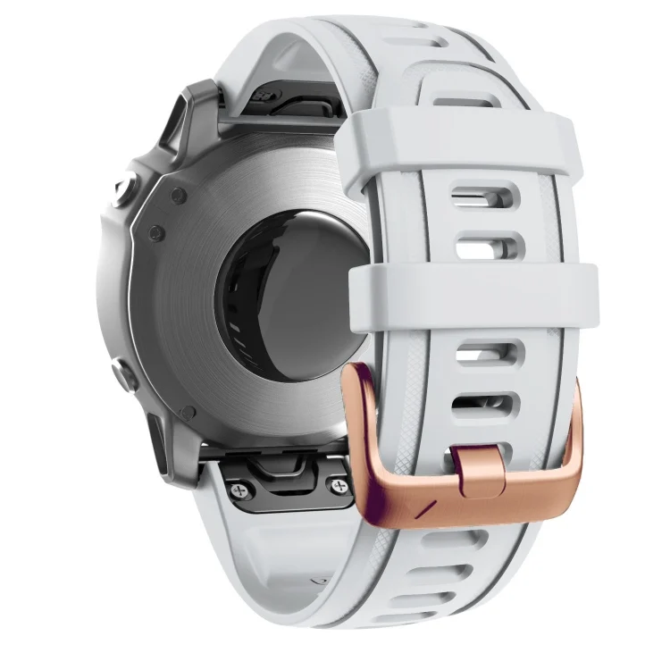 EDA004640601A_1.webp 20mm Rose Gold Buckle Silicone Watch Band - Image 3