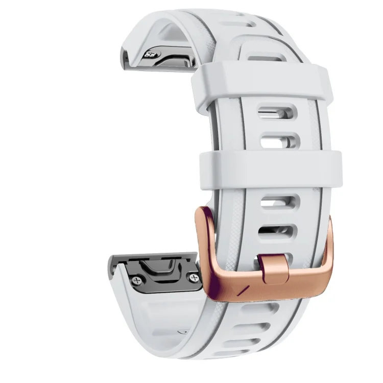 EDA004640601A_2.webp 20mm Rose Gold Buckle Silicone Watch Band - Image 4