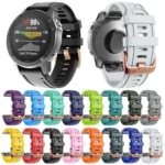20mm Rose Gold Buckle Silicone Watch Band - Image 2