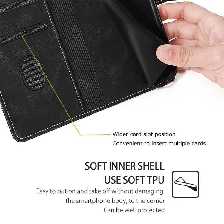 EDA004641611A_6.webp Skin Feel Magnetic Buckle Leather Phone Case, For Xiaomi Redmi Turbo 3 5G, For Xiaomi Civi 4 Pro, For Xiaomi Redmi A3 4G, For Xiaomi Redmi Note 13 4G, For Xiaomi Redmi Note 13R Pro 5G - Image 8