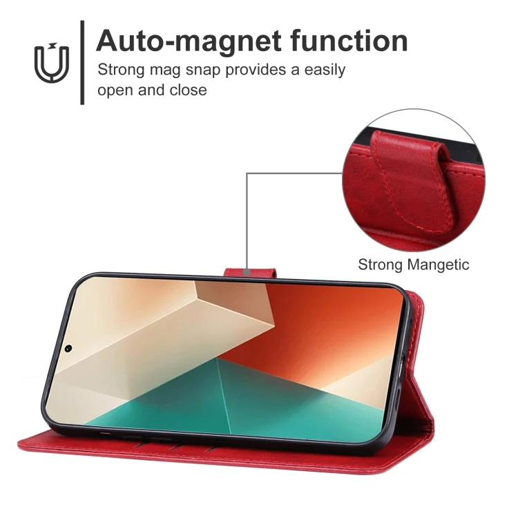 EDA004648916A_3.webp Leather Phone Case, For Xiaomi Redmi Note 13 5G, For Xiaomi Redmi Note 13 Pro+, For Xiaomi Redmi Note 13 Pro 5G, For Xiaomi Redmi K60 Ultra, For Xiaomi Redmi 12 5G, For Xiaomi Redmi Note 12R... - Image 5