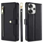 Sheep Texture Cross-body Zipper Wallet Leather Phone Case, For Xiaomi Redmi Turbo 3 5G, For Xiaomi Civi 4 Pro, For Xiaomi Redmi A3 4G