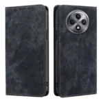 RFID Anti-theft Brush Magnetic Leather Phone Case, For OPPO Reno12 F 5G, For OPPO A3 Pro 5G India, For OPPO Reno12 5G Global, For OPPO A60 4G Global