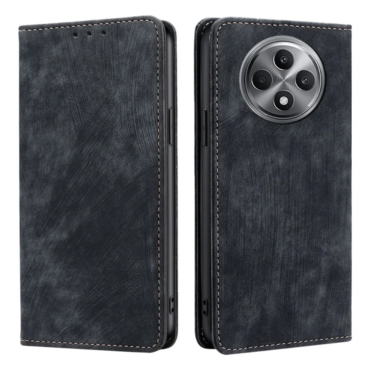 EDA004654317A.webp RFID Anti-theft Brush Magnetic Leather Phone Case, For OPPO Reno12 F 5G, For OPPO A3 Pro 5G India, For OPPO Reno12 5G Global, For OPPO A60 4G Global - Image 1