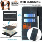 RFID Anti-theft Brush Magnetic Leather Phone Case, For OPPO Reno12 F 5G, For OPPO A3 Pro 5G India, For OPPO Reno12 5G Global, For OPPO A60 4G Global - Image 6