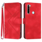 Line Pattern Skin Feel Leather Phone Case, For Xiaomi Redmi Note 8, For Xiaomi Redmi Note 8 Pro, For Xiaomi Redmi Note 7