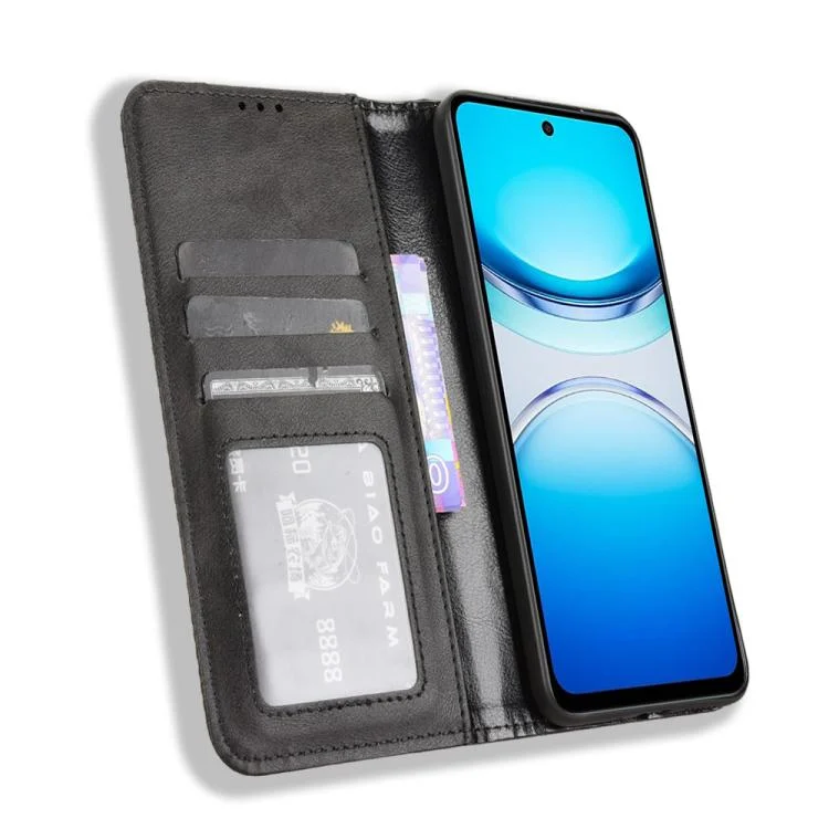 EDA004679437A_3.webp Magnetic Buckle Retro Texture Leather Phone Case, For vivo Y39 5G / Y300i, For vivo Y29 4G / T4x 5G, For vivo Y04 4G / Y29s 5G, For vivo V50 5G, For vivo Y19s 4G - Image 4
