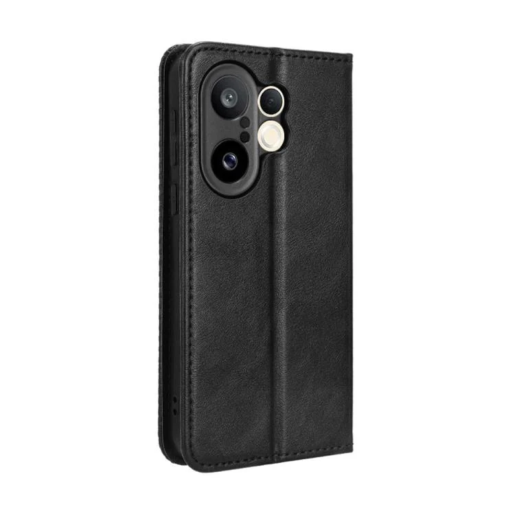 EDA004679442A_2.webp Magnetic Buckle Retro Texture Leather Phone Case, For vivo X200 FE / S30 Pro mini, For vivo X200s 5G, For vivo T4 5G / iQOO Z10 5G Global, For vivo X200 Ultra 5G, For vivo V50 Lite 5G / 4G - Image 3