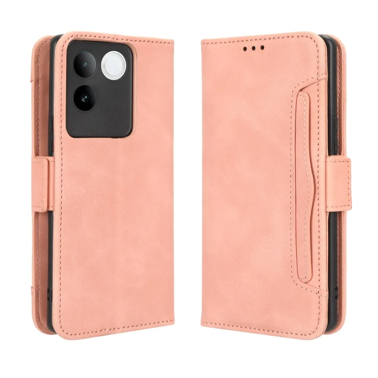 EDA004684804A_1.webp Skin Feel Calf Texture Card Slots Leather Phone Case, For vivo S17e, For vivo Y78 Plus, For vivo Y16 / iQOO Z7i, For vivo Y100 5G - Image 2