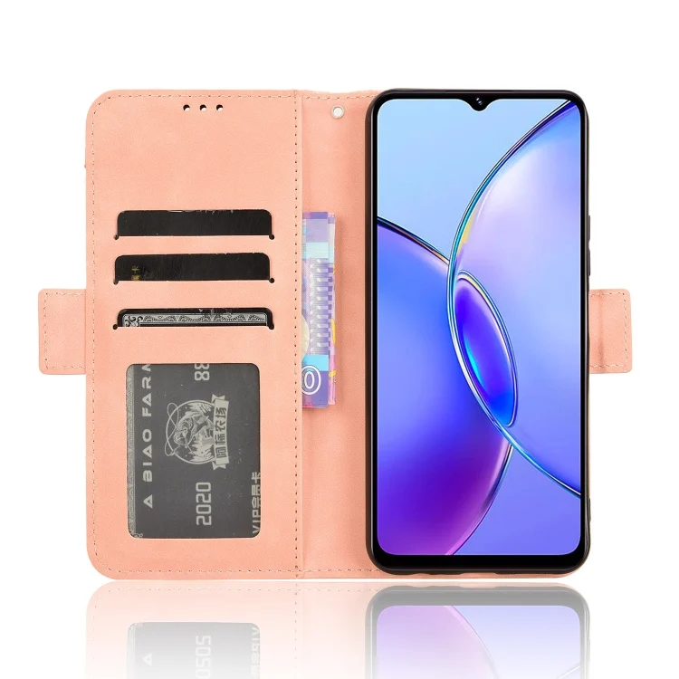 EDA004684812A_5.webp Skin Feel Calf Texture Card Slots Leather Phone Case, For vivo Y33T 2023, For vivo Y33T / Y33s / Y21 / Y21s - Image 6