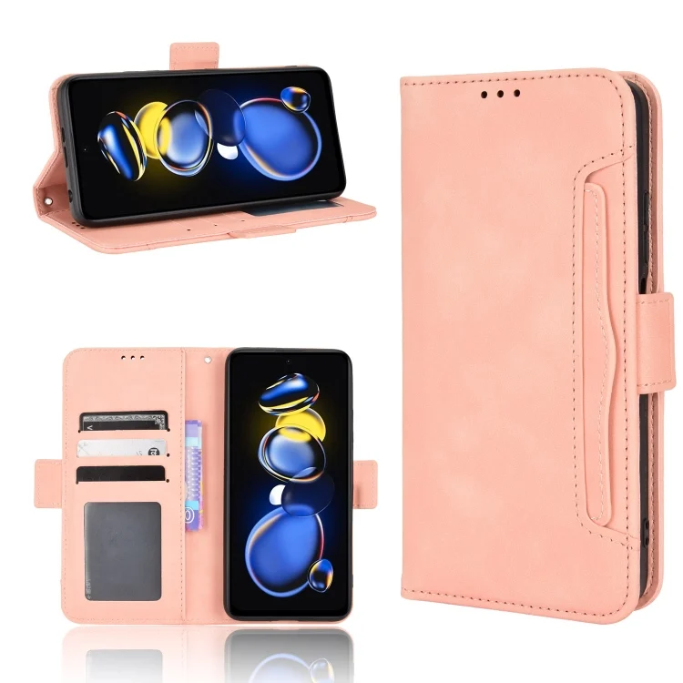 Skin Feel Calf Texture Card Slots Leather Phone Case, For Xiaomi Redmi Note 12T Pro 5G, For Xiaomi Poco F5 5G, For Xiaomi Poco F5 Pro / Redmi K60 5G, For Xiaomi Redmi Note 12S 4G
