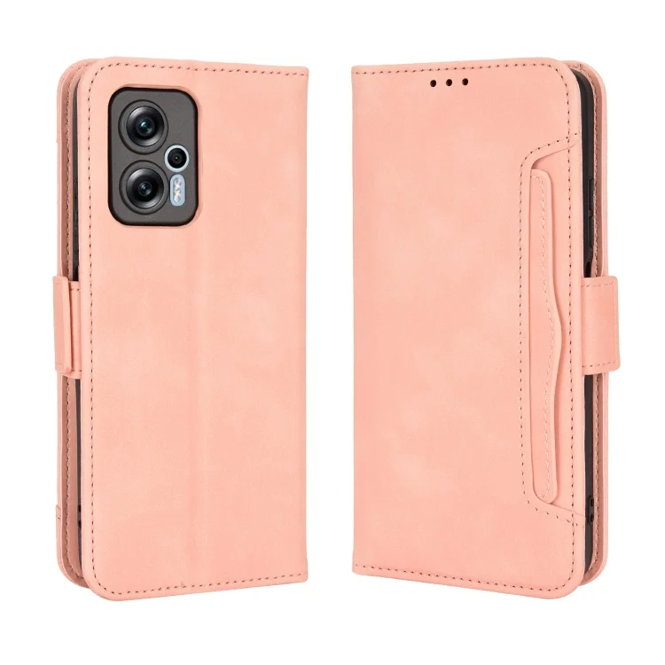 EDA004686703A_1.webp Skin Feel Calf Texture Card Slots Leather Phone Case, For Xiaomi Redmi Note 12T Pro 5G, For Xiaomi Poco F5 5G, For Xiaomi Poco F5 Pro / Redmi K60 5G, For Xiaomi Redmi Note 12S 4G - Image 2