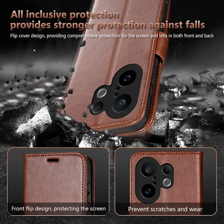 EDA004689227A_11.webp AZNS Sheepskin Texture Flip Leather Phone Case, For vivo S30 Pro Mini, For vivo S30, For vivo X200 Ultra, For vivo Y300i 5G / Y39 5G Global, For vivo S20, For vivo S20 Pro - Image 12