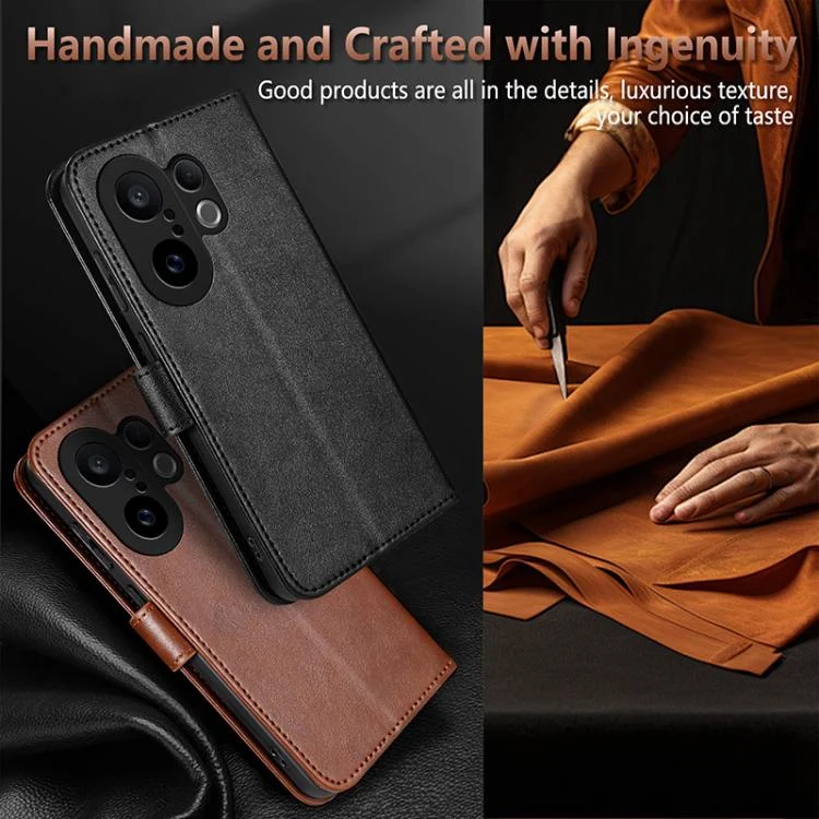 EDA004689227A_6.webp AZNS Sheepskin Texture Flip Leather Phone Case, For vivo S30 Pro Mini, For vivo S30, For vivo X200 Ultra, For vivo Y300i 5G / Y39 5G Global, For vivo S20, For vivo S20 Pro - Image 7