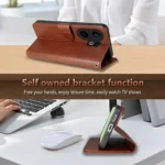 AZNS Sheepskin Texture Flip Leather Phone Case, For vivo S30 Pro Mini, For vivo S30, For vivo X200 Ultra, For vivo Y300i 5G / Y39 5G Global, For vivo S20, For vivo S20 Pro - Image 9