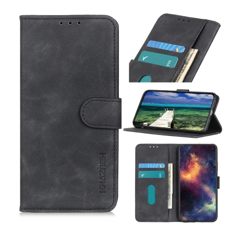 KHAZNEH Retro Texture Flip Leather Phone Case, For Xiaomi 14 Pro, For Xiaomi 14, For Xiaomi Redmi Note 13 5G Global, For Xiaomi Redmi Note 13 Pro+, For Xiaomi Redmi Note 13 Pro