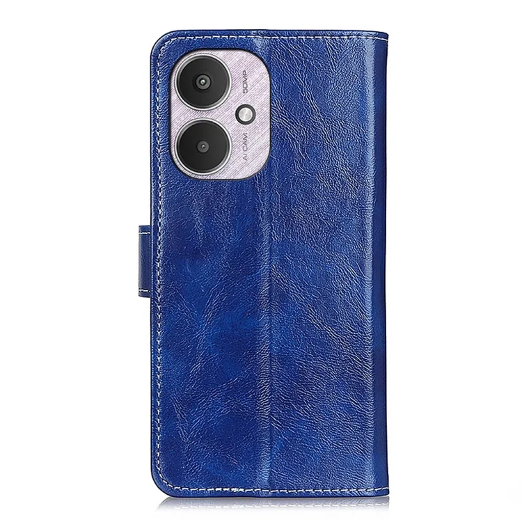 EDA004693307B_3.webp Retro Crazy Horse Texture Leather Phone Case, For Xiaomi Redmi 13C, For Xiaomi Redmi Note 13 4G, For Xiaomi Poco X6 Pro 5G/Redmi K70E, For Xiaomi Redmi Note 13R Pro... - Image 4