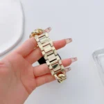 Big Denim Chain Metal Watch Band, For Apple Watch 4 44mm, For Apple Watch 4 40mm, For Apple Watch 3 38mm, For Apple Watch 3 42mm, For Apple Watch 2 42mm - Image 5