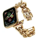 Big Denim Chain Metal Watch Band, For Apple Watch 9 45mm, For Apple Watch 9 41mm, For Apple Watch Ultra 49mm, For Apple Watch 8 41mm, For Apple Watch 8 45mm