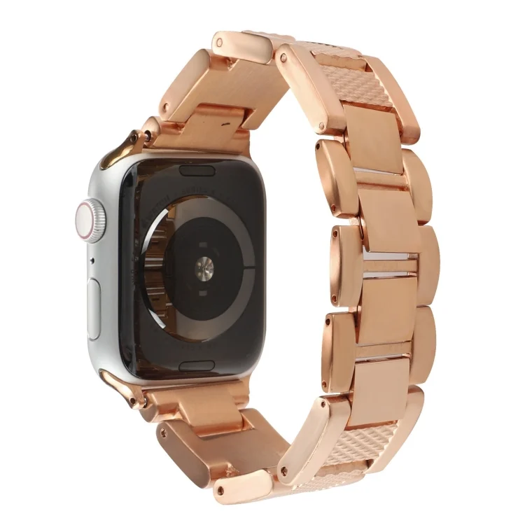 Plaid Metal Watch Band, For Apple Watch Series 10 46mm, For Apple Watch Series 10 42mm, For Apple Watch SE 2023 44mm, For Apple Watch SE 2023 40mm, For Apple Watch Ultra 2 49mm, For Apple Watch 9 4...