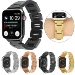 Plaid Metal Watch Band, For Apple Watch Series 10 46mm, For Apple Watch Series 10 42mm, For Apple Watch SE 2023 44mm, For Apple Watch SE 2023 40mm, For Apple Watch Ultra 2 49mm, For Apple Watch 9 4... - Image 2