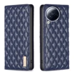 Diamond Lattice Magnetic Leather Flip Phone Case, For Xiaomi Civi 3 5G