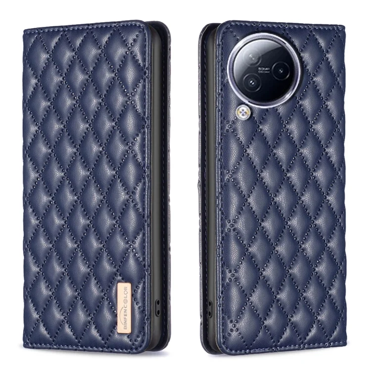 Diamond Lattice Magnetic Leather Flip Phone Case, For Xiaomi Civi 3 5G