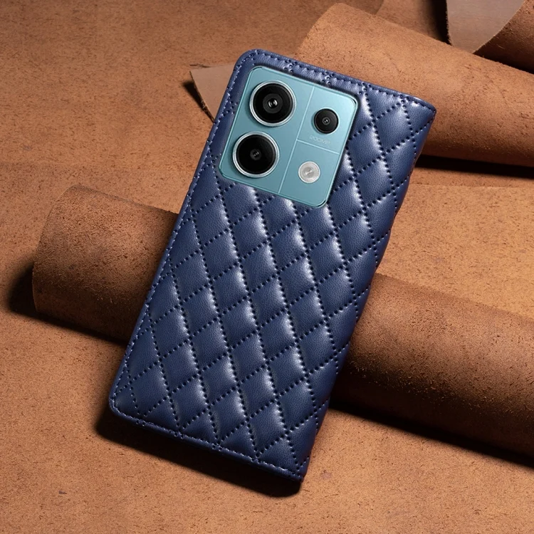 EDA004701805A_2.webp Diamond Lattice Magnetic Leather Flip Phone Case, For Xiaomi Redmi Note 13 Pro 5G, For Xiaomi 13T / 13T Pro / Redmi K60 Ultra, For Xiaomi Redmi K70 / K70 Pro - Image 3
