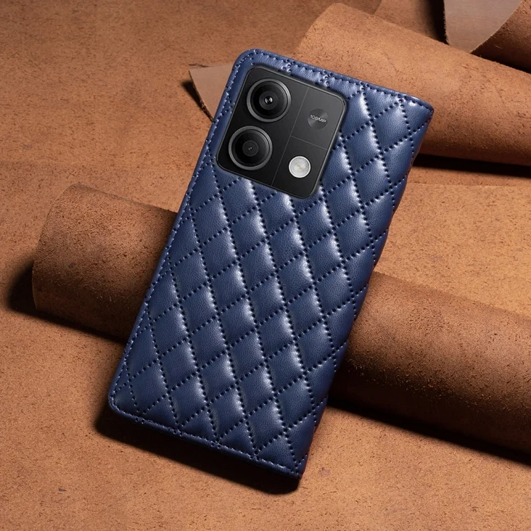 EDA004701807A_2.webp Diamond Lattice Magnetic Leather Flip Phone Case, For Xiaomi Redmi Note 13, For Xiaomi Redmi 13C, For Xiaomi Redmi Note 13 Pro+ 5G - Image 3