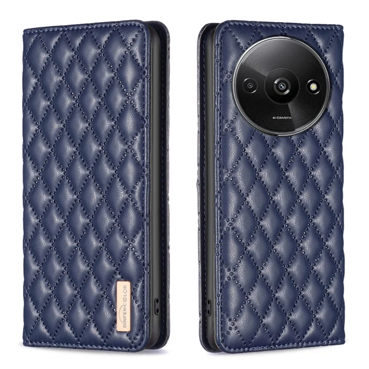 Diamond Lattice Magnetic Leather Flip Phone Case, For Xiaomi Redmi A3, For Xiaomi Redmi Note 13 4G Global, For Xiaomi Redmi K70E