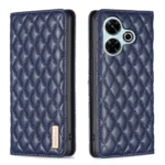 Diamond Lattice Magnetic Leather Flip Phone Case, For Xiaomi Poco M6 4G / Redmi 13 4G, For Xiaomi Redmi Note 13 Pro 4G Global, For Xiaomi Poco M6 Pro 4G