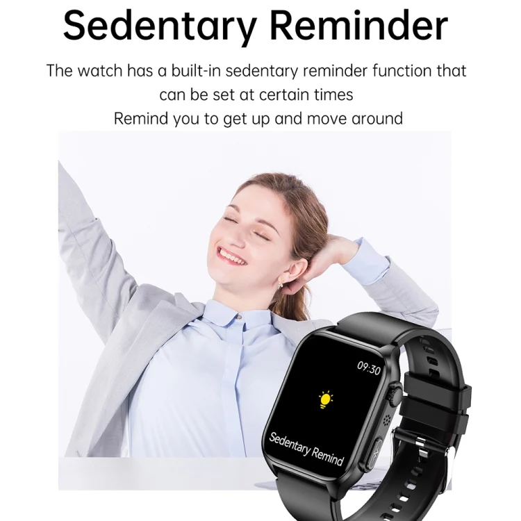 EDA0047020_B10.webp TK12 1.96 inch IP67 Waterproof Silicone Band Smart Watch Supports ECG / Remote Families Care / Bluetooth Call / Body Temperature Monitoring - Image 11