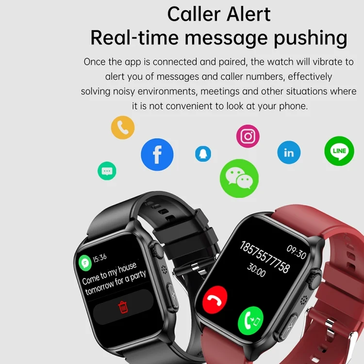 EDA0047020_B13.webp TK12 1.96 inch IP67 Waterproof Silicone Band Smart Watch Supports ECG / Remote Families Care / Bluetooth Call / Body Temperature Monitoring - Image 14