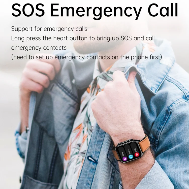 EDA0047020_B14.webp TK12 1.96 inch IP67 Waterproof Silicone Band Smart Watch Supports ECG / Remote Families Care / Bluetooth Call / Body Temperature Monitoring - Image 15