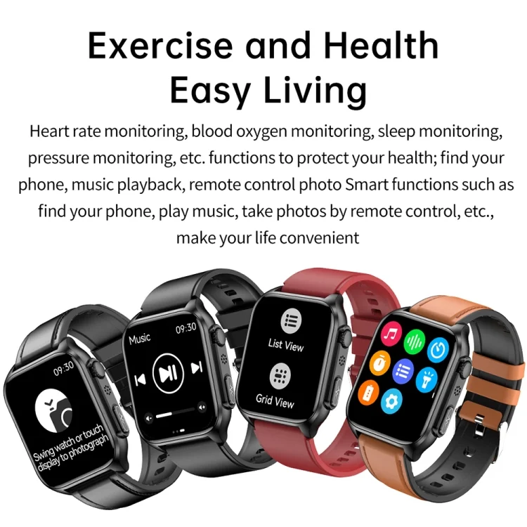 EDA0047020_B17.webp TK12 1.96 inch IP67 Waterproof Silicone Band Smart Watch Supports ECG / Remote Families Care / Bluetooth Call / Body Temperature Monitoring - Image 18