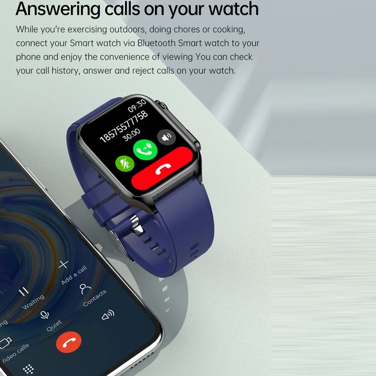 EDA0047020_B4.webp TK12 1.96 inch IP67 Waterproof Silicone Band Smart Watch Supports ECG / Remote Families Care / Bluetooth Call / Body Temperature Monitoring - Image 5