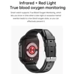 TK12 1.96 inch IP67 Waterproof Silicone Band Smart Watch Supports ECG / Remote Families Care / Bluetooth Call / Body Temperature Monitoring - Image 8